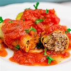 Stuffed Cabbage Rolls in Tomato Sauce