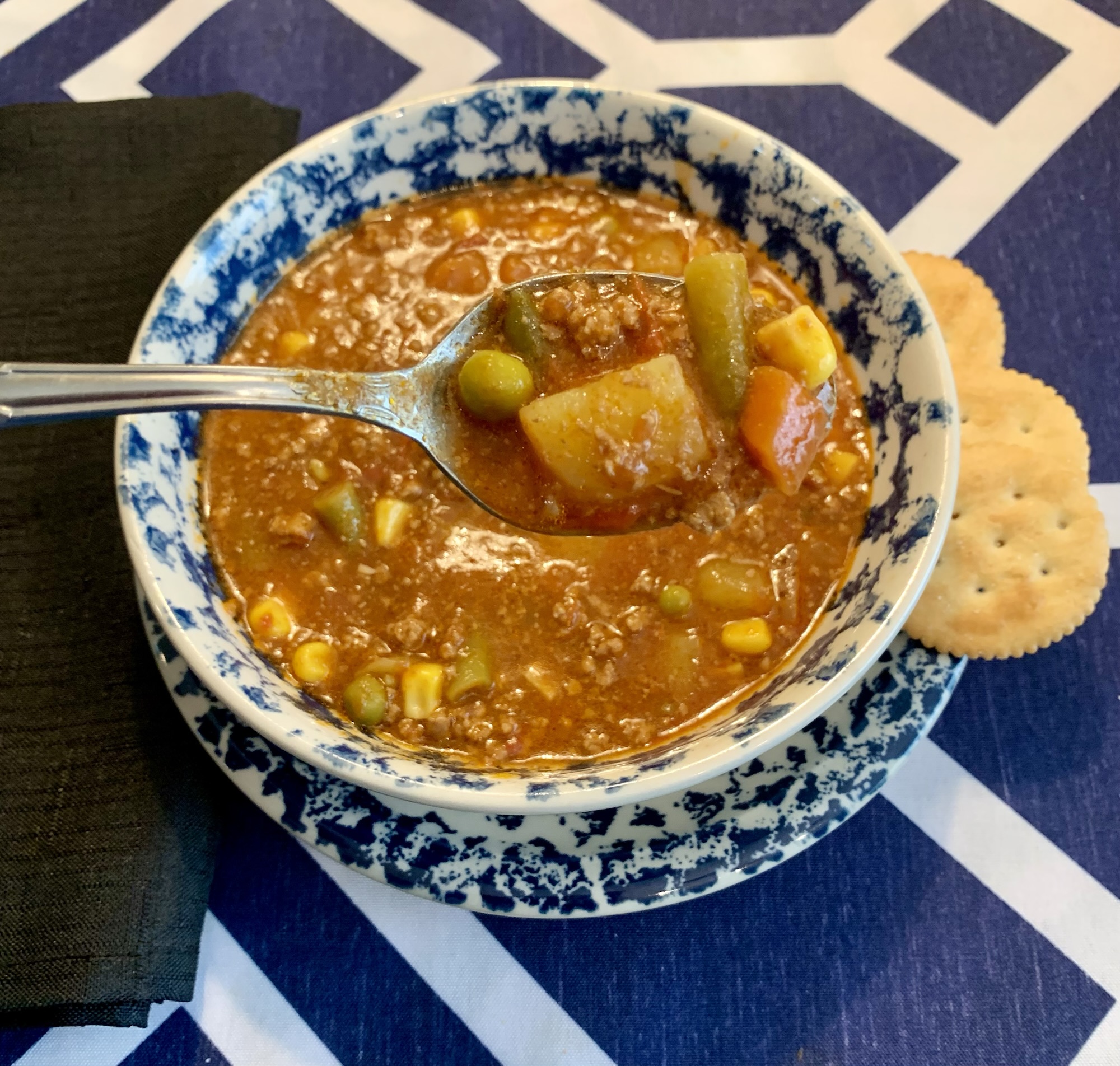 Quick & Hearty Veggie Soup Recipe, slow cooker or stovetop