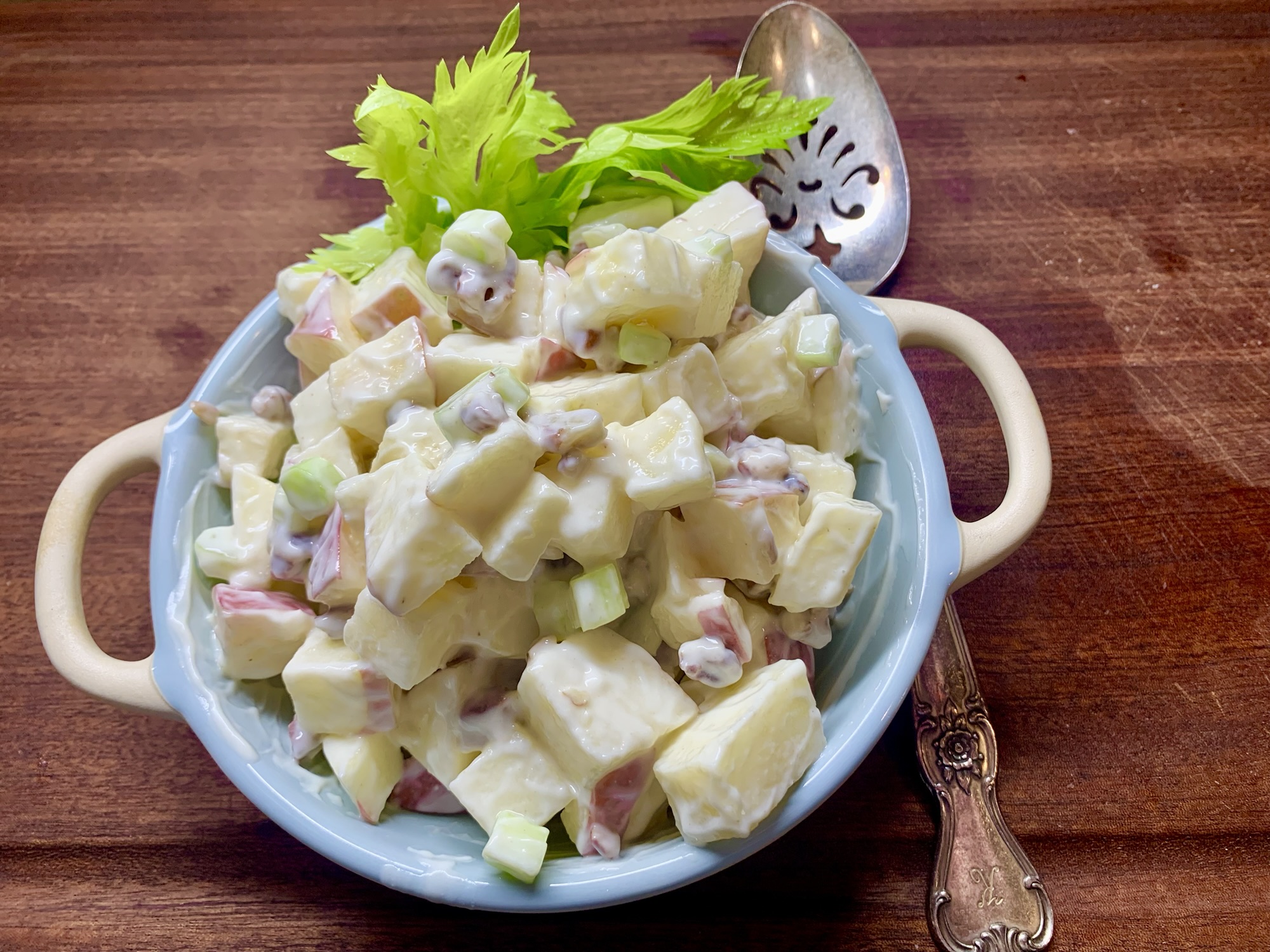 Dukes Best Southern Apple Salad; Easy, Quick, and Delicious!