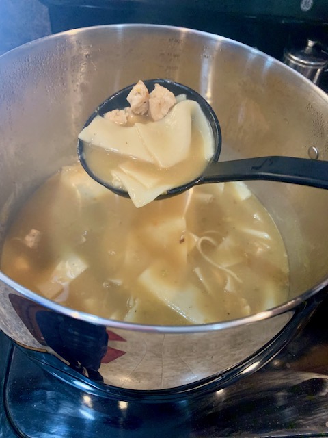 Chicken and Dumplings or Chicken and Pastry dinner recipe. Whichever you call it, this meal is easy to make, quick, and comforting.
